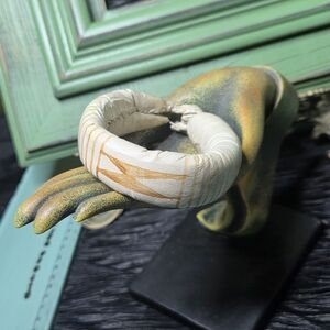 Vintage Dogon Leather African Tribal Bangal-Mali